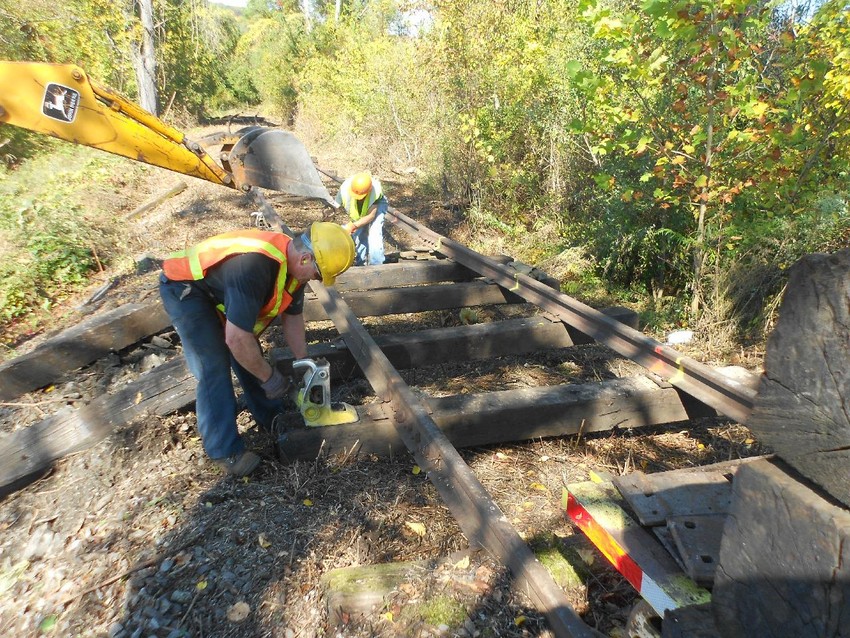 Photo of Installing Ties at MP 5.49