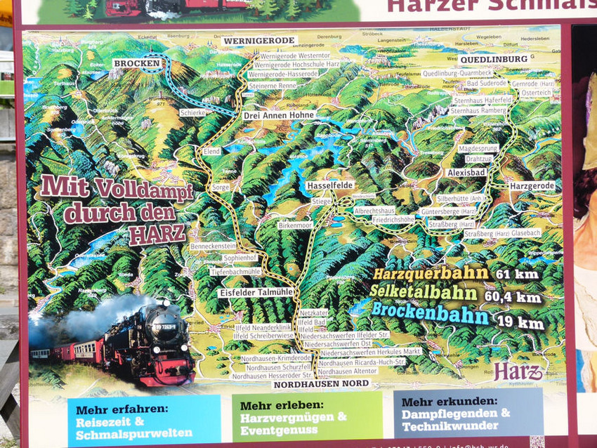 Photo of Map of the Harz Railway