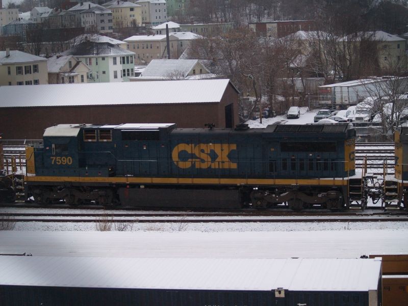 Photo of CSX#7590 Worcester, MA 12/26/13