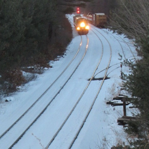 Photo of Downeaster through Newfields