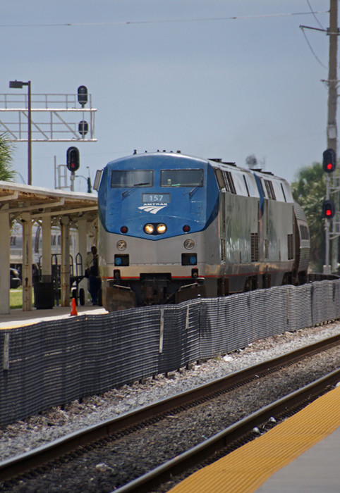 Photo of Train Number 92 arriving at West Palm Beach
