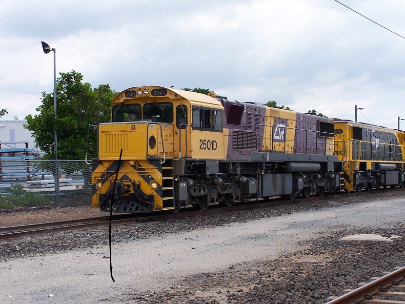 Photo of QR/AURIZON 2501/2498 Not Seen The Lead Loco Before.