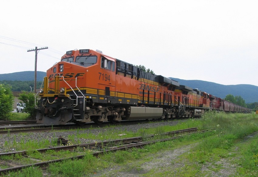 Photo of Empty grain train @ North Adams,ma