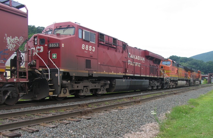 Photo of Empty grain train @ North Adams,MA
