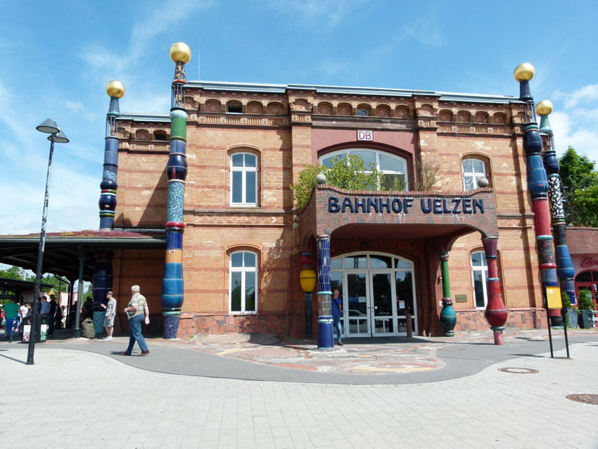 Photo of Whimsical station building