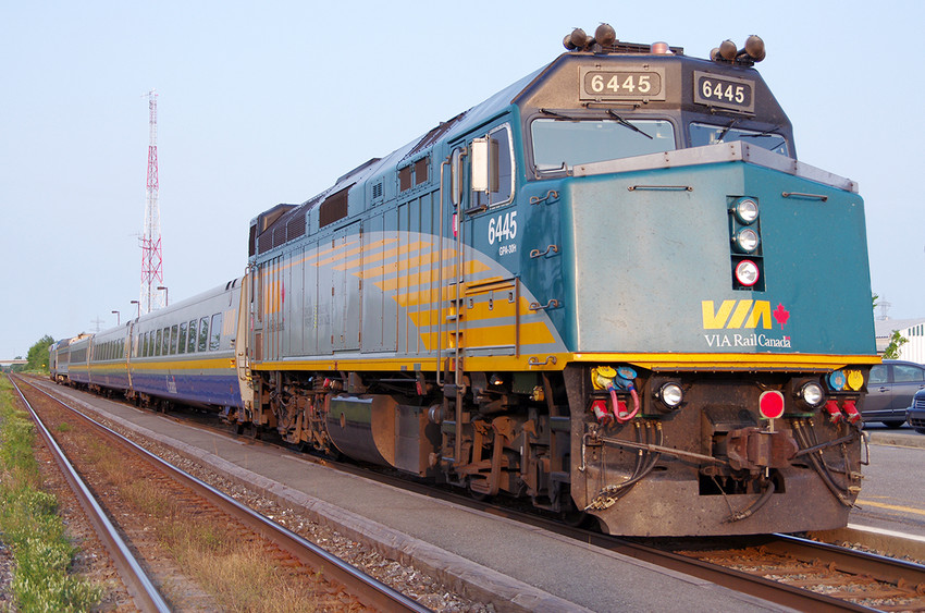 Photo of VIA Rail Canada Train #66 At Cornwall, Ontario