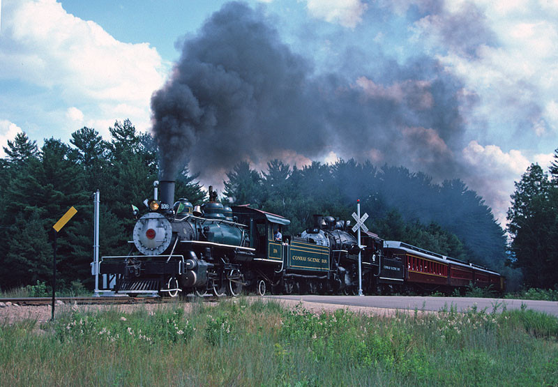 Photo of 1986 NRHS RRE NMRA trip to Conway Scenic RR
