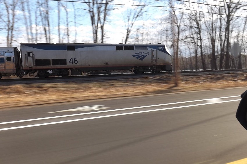 Photo of Lead enginge on todays southbound Vermonter