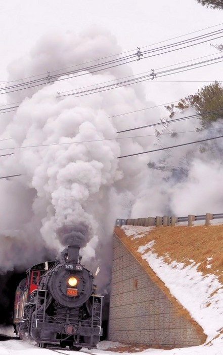 Photo of CSRR Steam in the snow