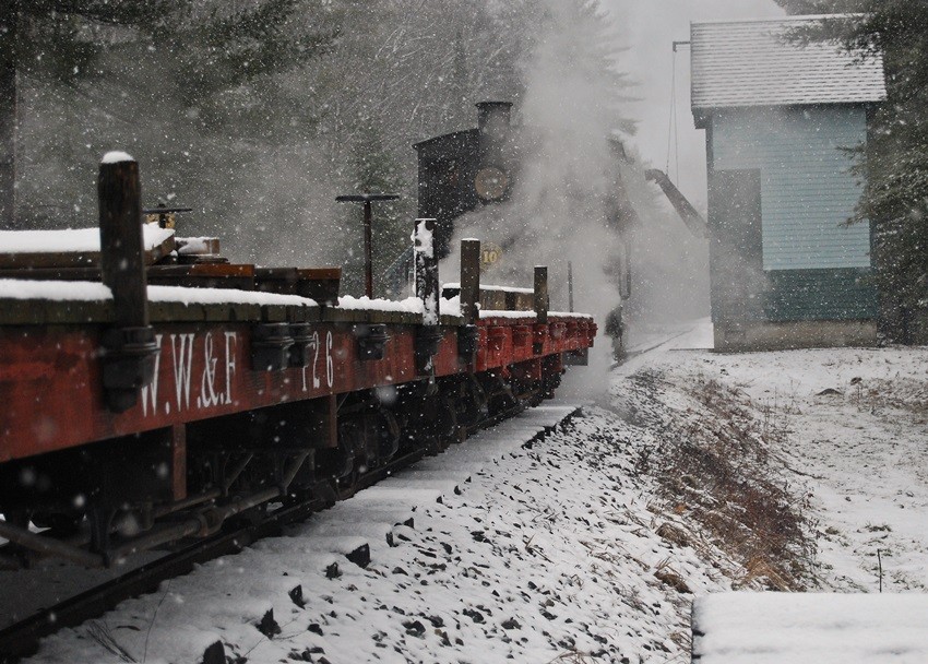 Photo of Test run in the snow.
