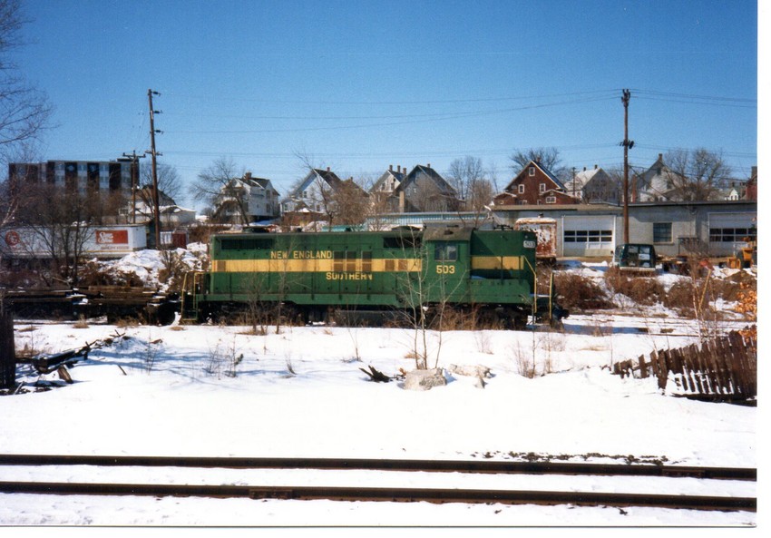 Photo of New England Southern 503 sitting in the winter sun