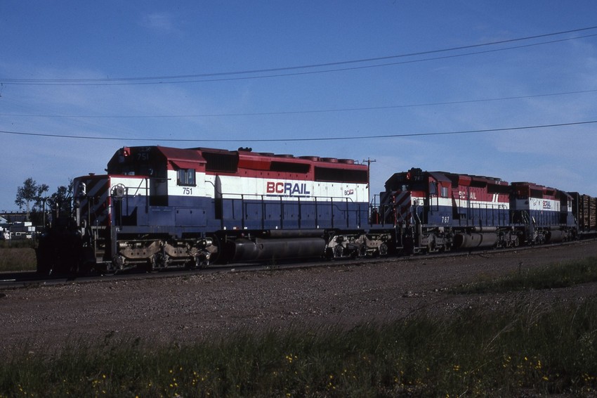 Photo of BC Rail SD40-2's
