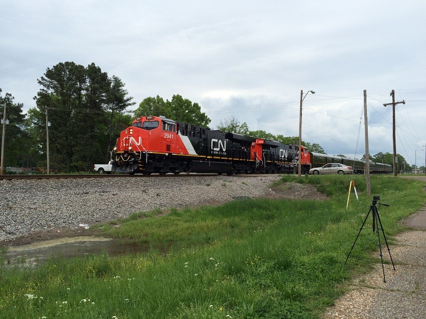 Photo of CN Officer Train Heading South