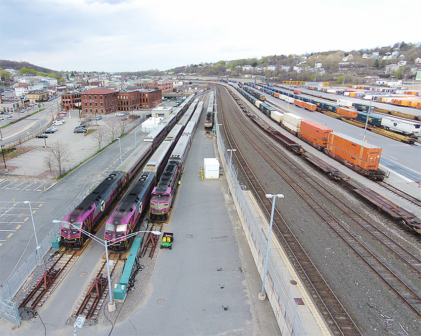 Photo of MBTA's Layover Yard in Worcester
