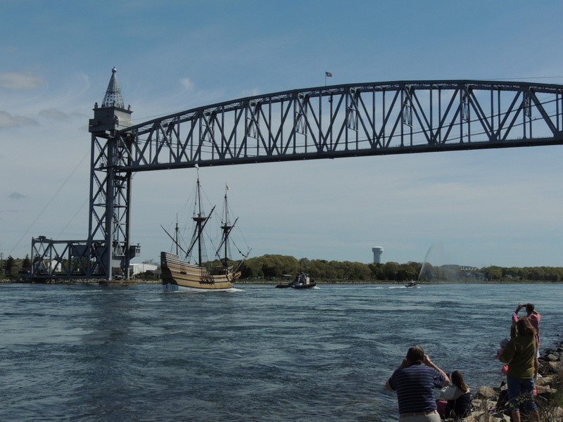 Photo of Cape Cod RR Bridge & Mayflower II