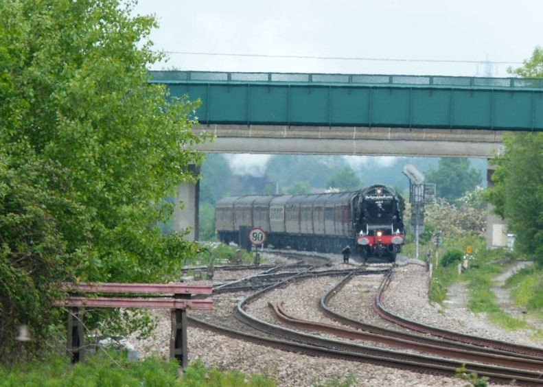 Photo of From a distance, Duchess of Sutherland at Didcot