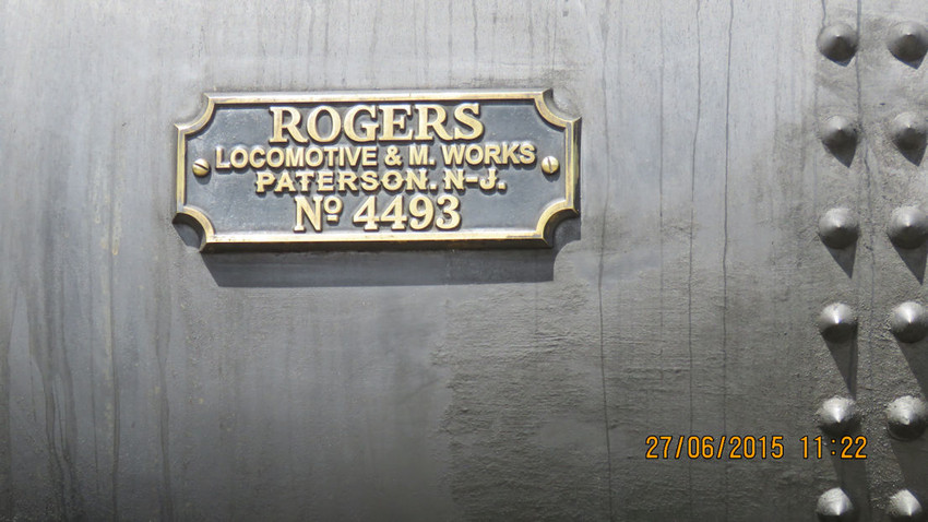 Photo of #3's makers plate