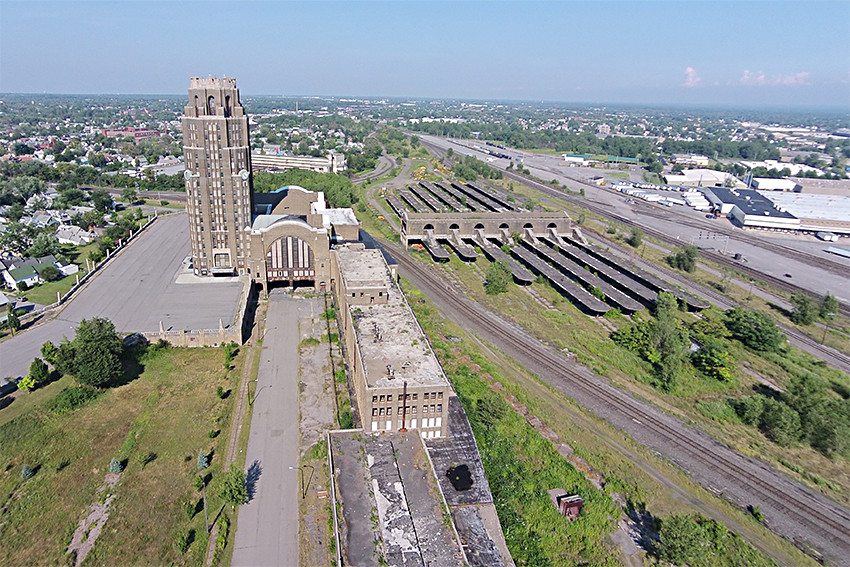 Photo of New York Central Buffalo Central Terminal from 257 Feet