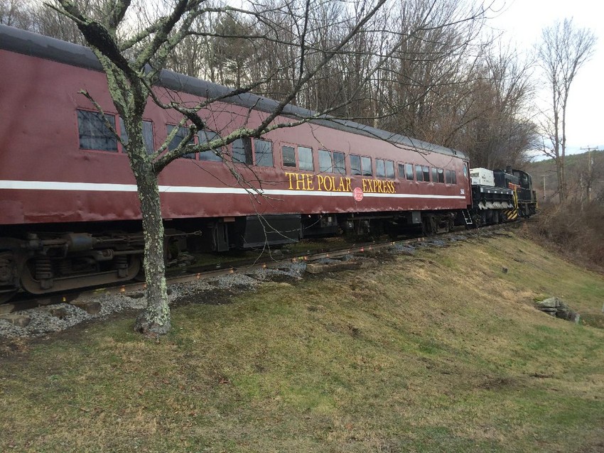 Photo of CMRR Polar Express after the crossing at MP 6.29