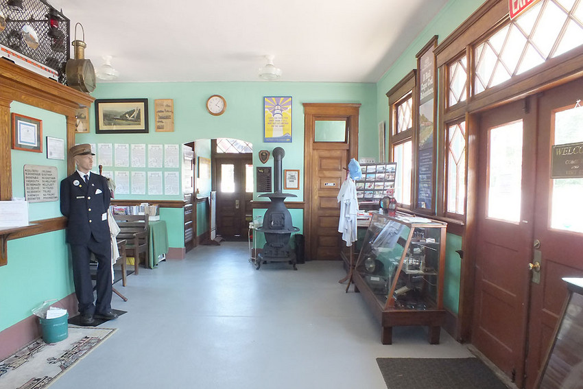 Photo of Interior of the West Barnstable Railroad Station