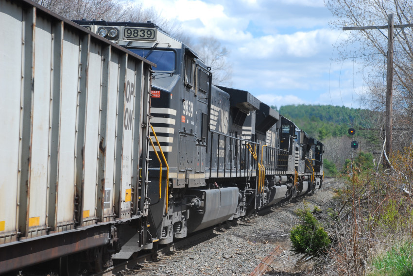 Photo of Coal train approaching signals at mp 355