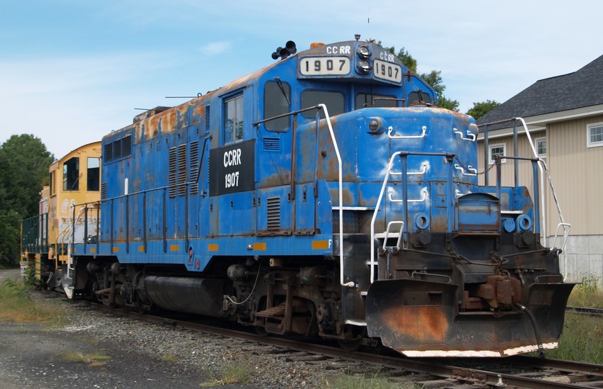Photo of Claremont Concord GP9 sits at their engine facility
