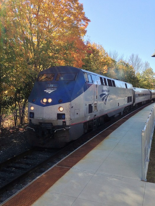 Photo of DownEaster Coming into Freeport Train Station