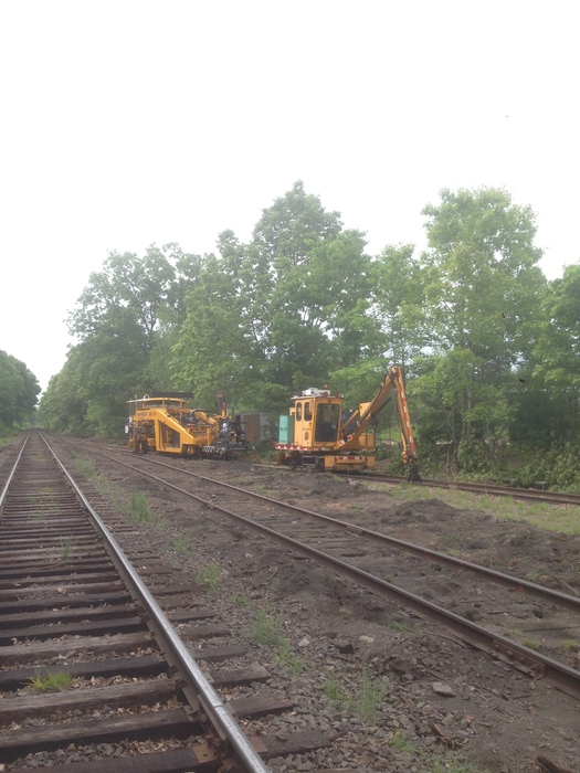 Photo of Track work continues at medfield junction