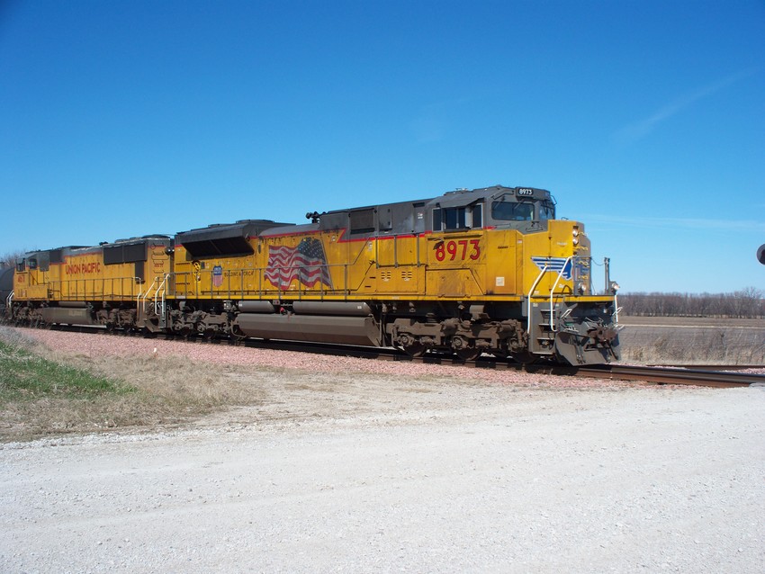 Photo of A UP Mixed Freight Train