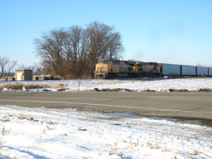 Photo of A UP train in White Oak, IA