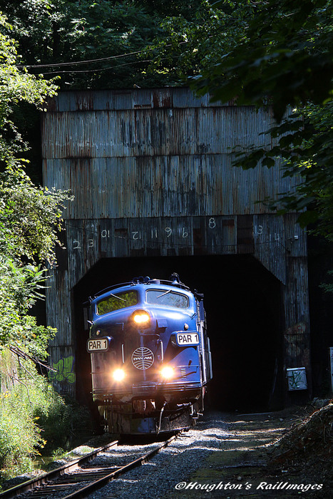 Photo of OCS exits the west end of the Hoosac Tunnel