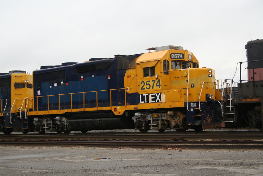 Photo of LTEX (Ex Santa Fe) units arriving at Waterville, Maine