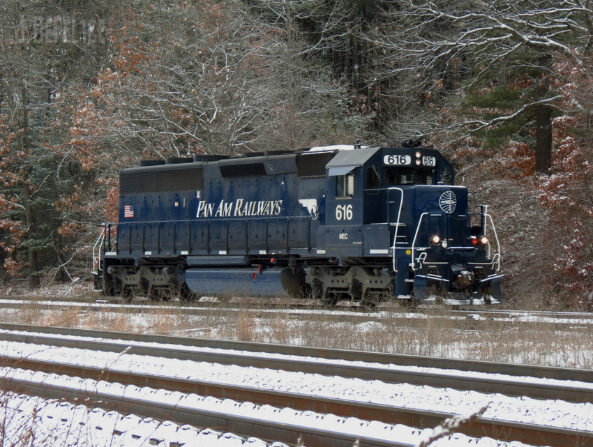 Photo of Wintery Pan Am Local Heads Toward Willows