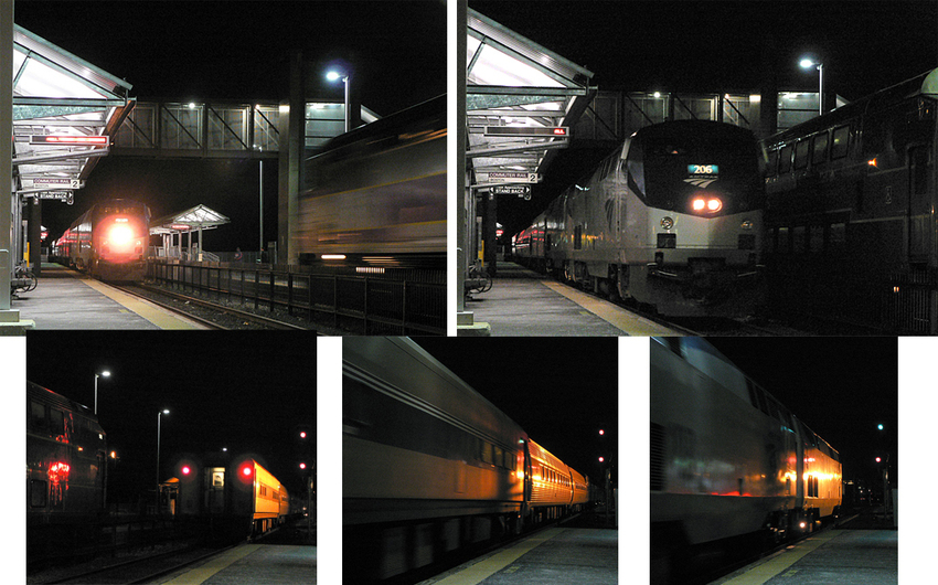 Photo of Eastbound Amtrak Lake Shore Ltd meets MBTA at Framingham