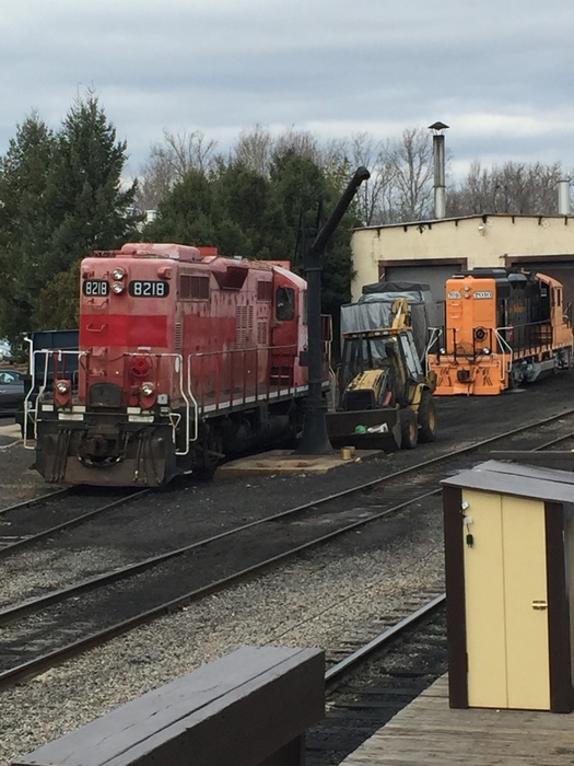 Photo of Ex CP GP9 8218 and Pennsylvania Northern GP9rm 7010