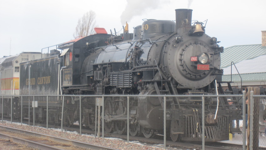 Photo of steam loco at the Grand Canyon Railroad