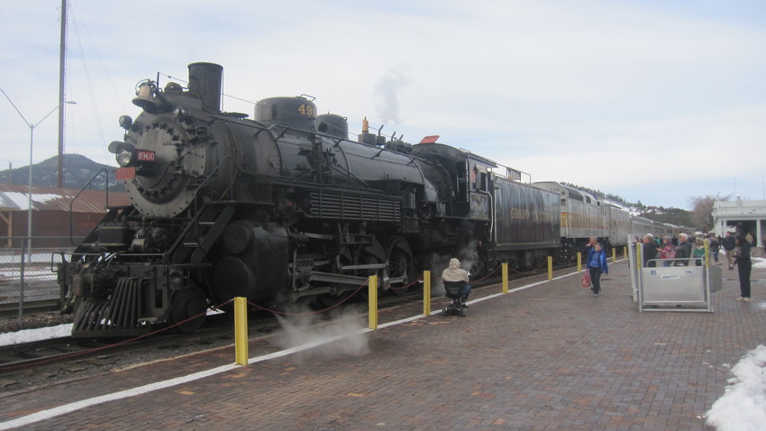 Photo of steam loco  on the Grand Canyon railroad