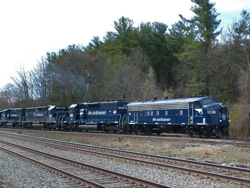 Photo of Circus Train eastbound at the Willows,Ayer,Mass