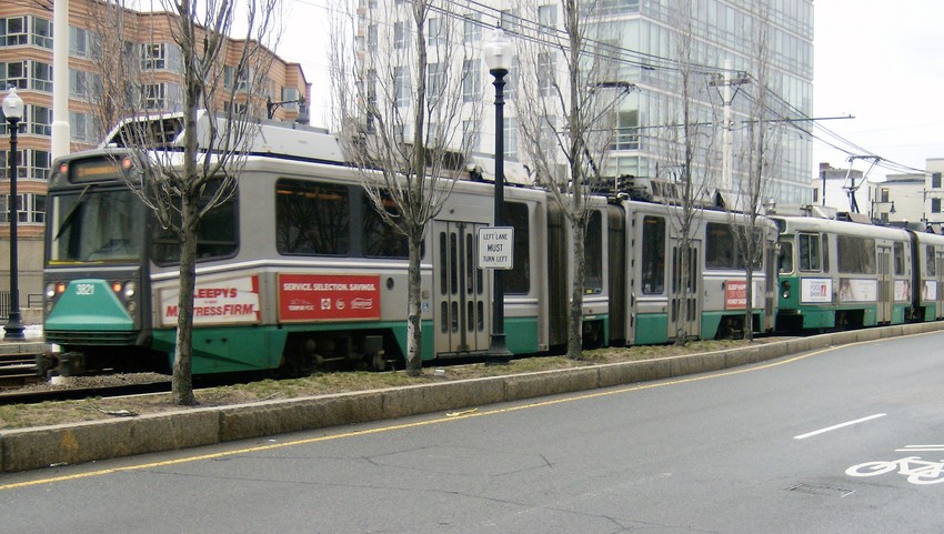 Photo of Green Line on Huntington Ave