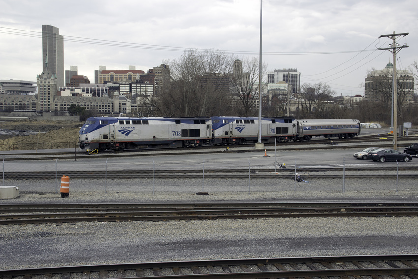 Photo of Amtrak 708 and 710 at Rensselaer
