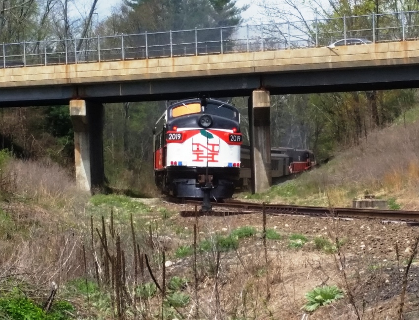 Photo of  MBRRE chartered excursion train on the Naugatuck