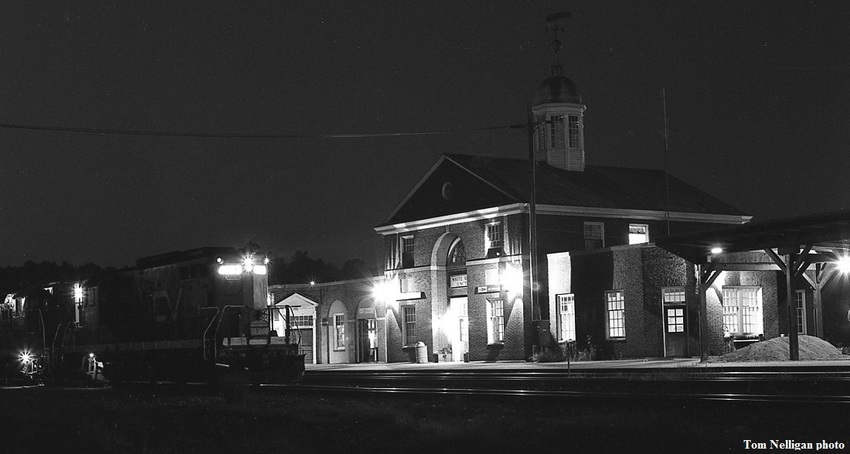Photo of White River Junction at night