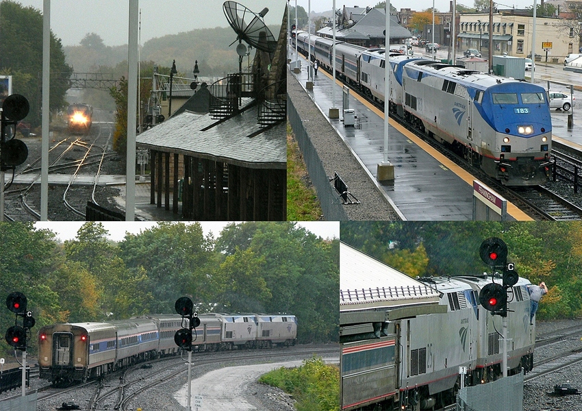 Photo of Amtrak 449 arrives & departs Framingham