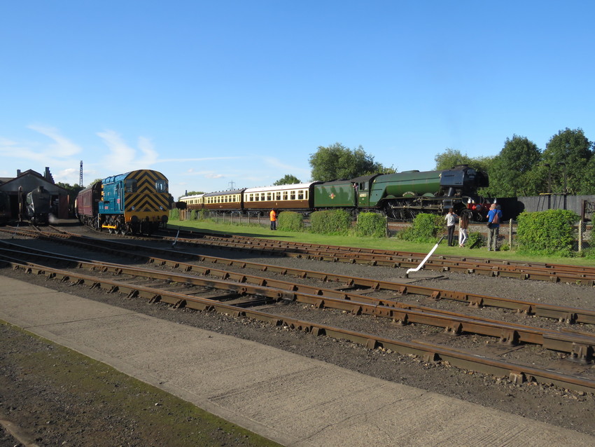Photo of Two Gresley Pacifics in the same shot