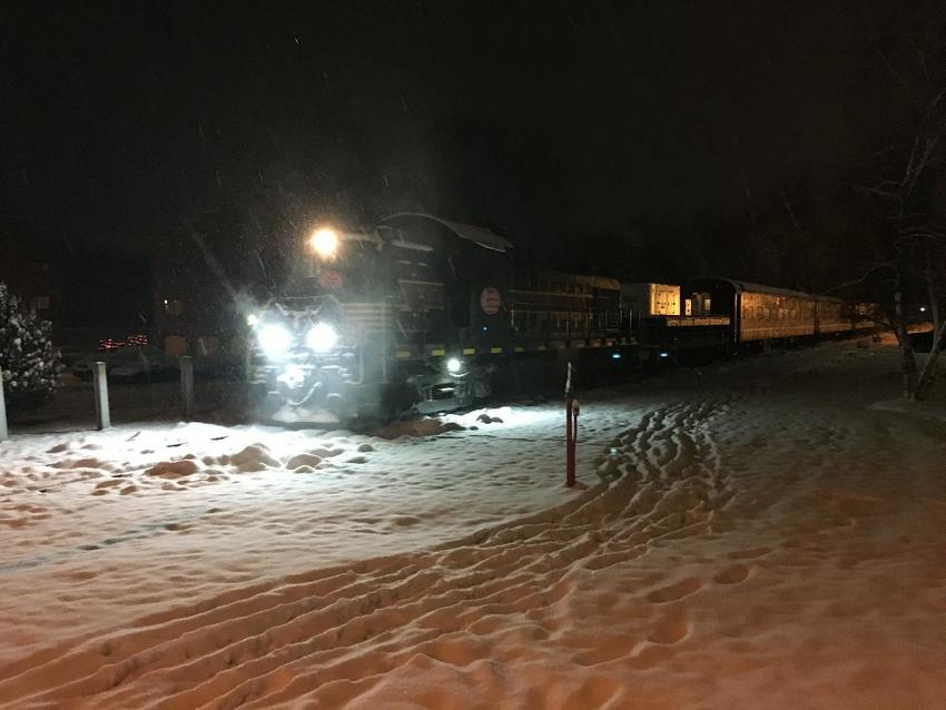 Photo of CMRR Polar Express Running in the Snow