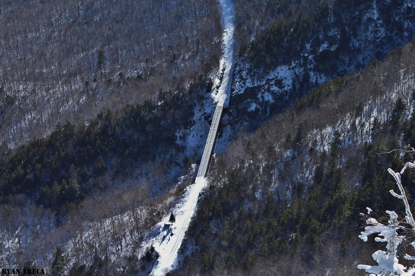 Photo of Willey Brook Bridge from above