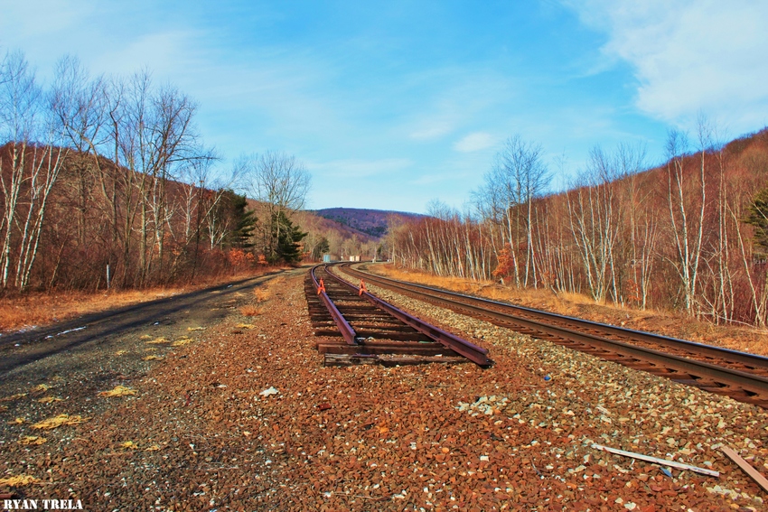 Photo of Remnants of the old double track near the state line