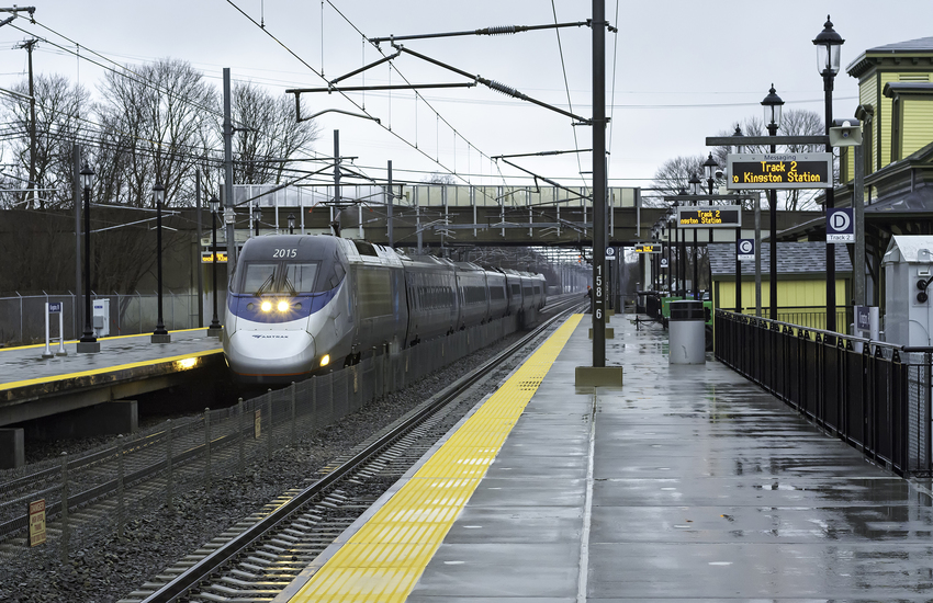 Photo of Amtrak Acela Train 2171 Passing Kingston Station