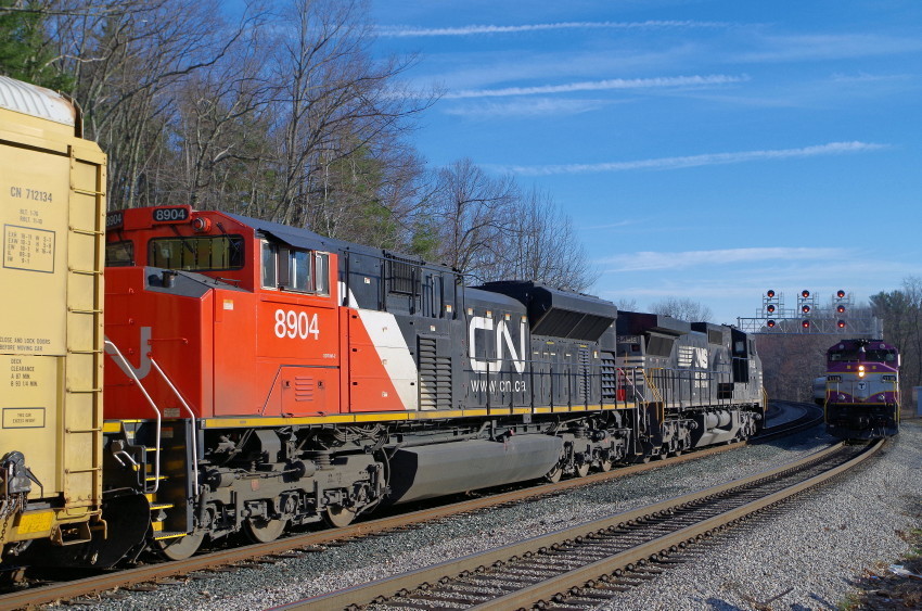 Photo of Norfolk Southern & Canadian National @ Fitchburg, Ma.