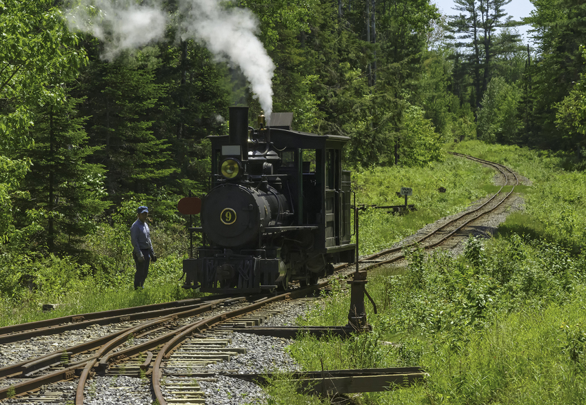 Photo of WW&F #9 Running Around Train at Top of the Mountain